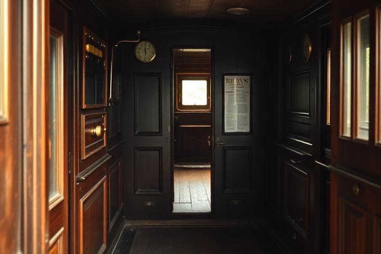 Restored locomotive cab interior